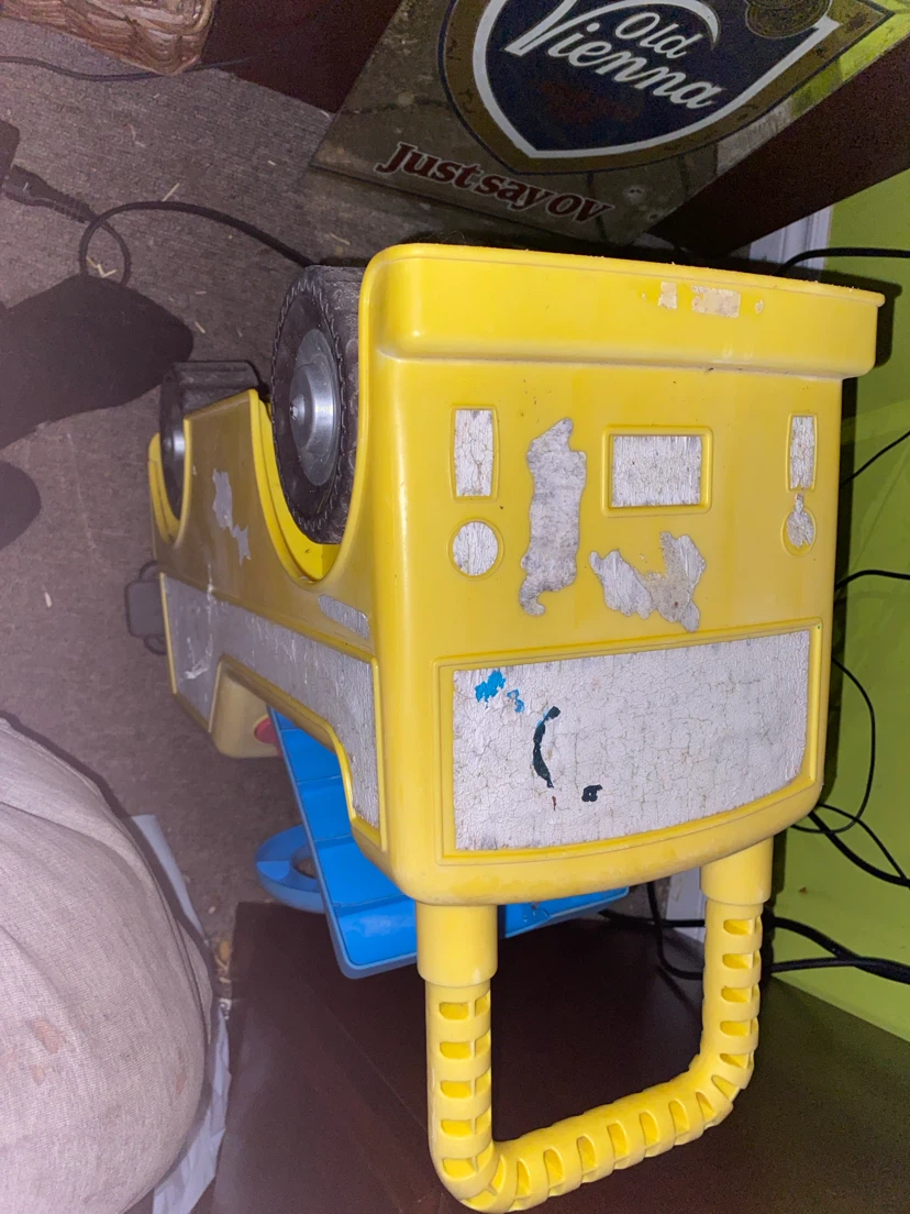 Yellow Ride-On Toy Car with Steering Wheel - photo 2