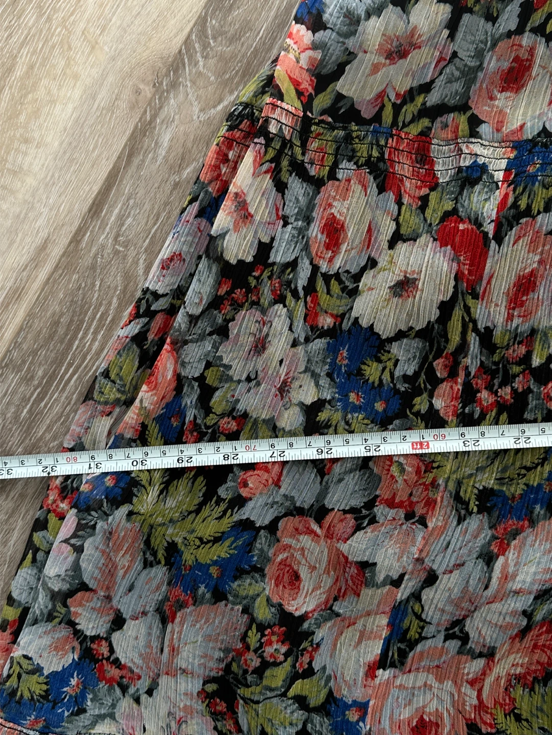 Anthropologie Floral Tiered Maxi Skirt XL - photo 4