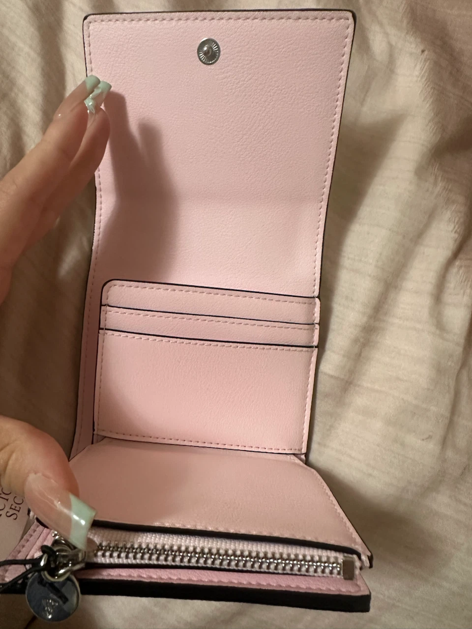 Victoria's Secret Pink Striped Trifold Wallet - photo 2
