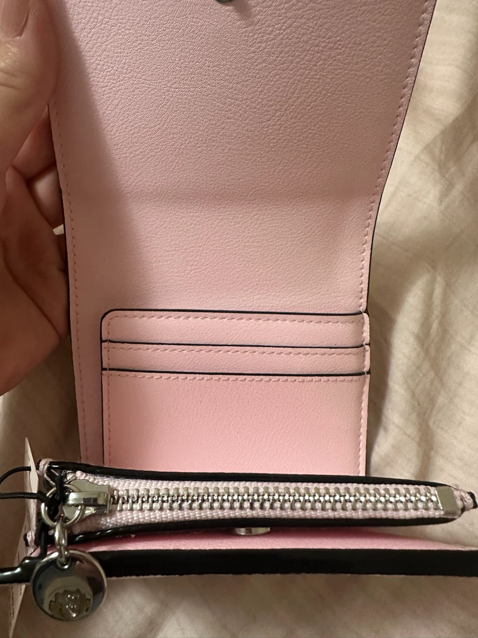 Victoria's Secret Pink Striped Trifold Wallet - photo 3