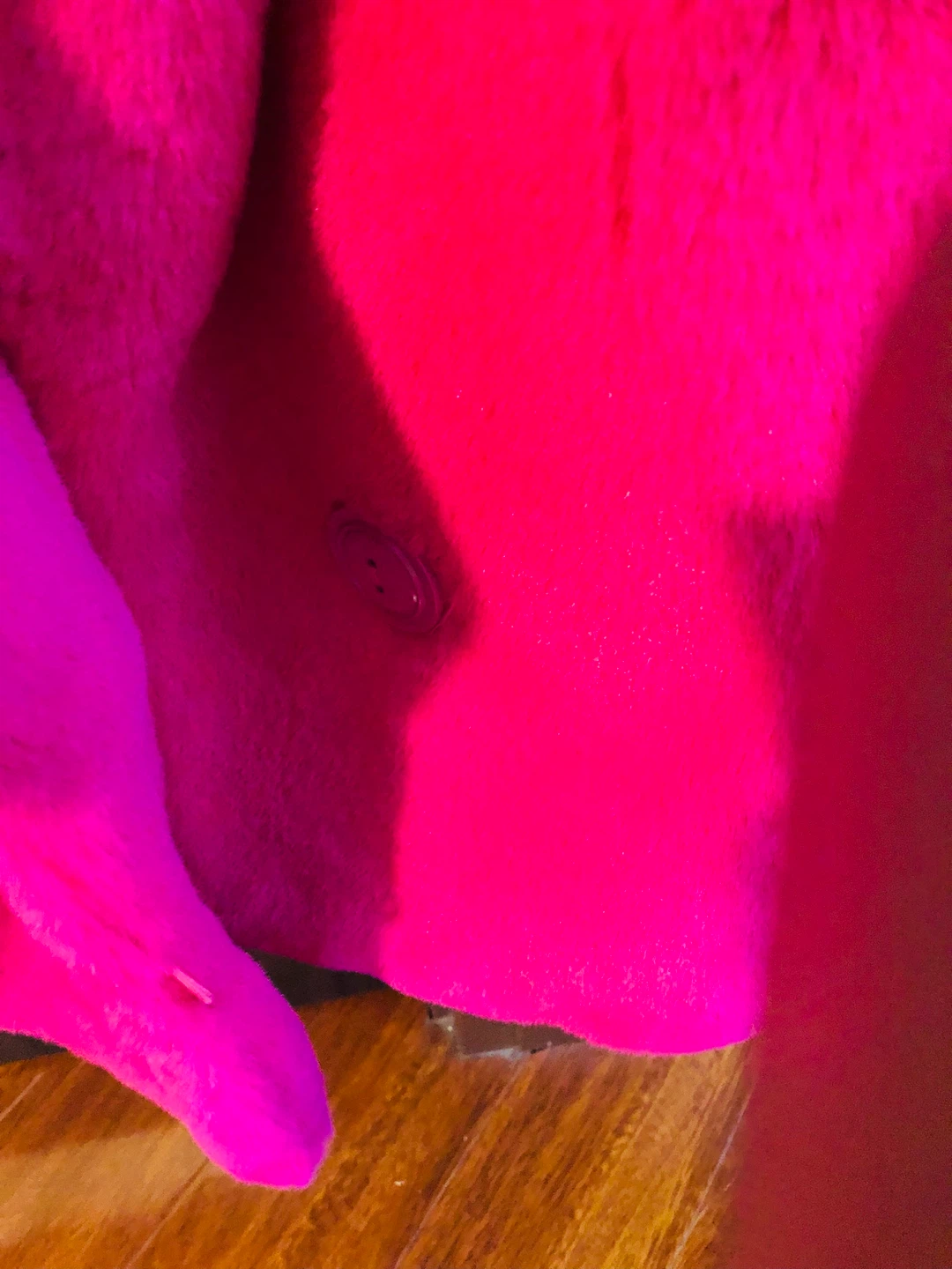 Bright Pink Faux Fur Coat - photo 2