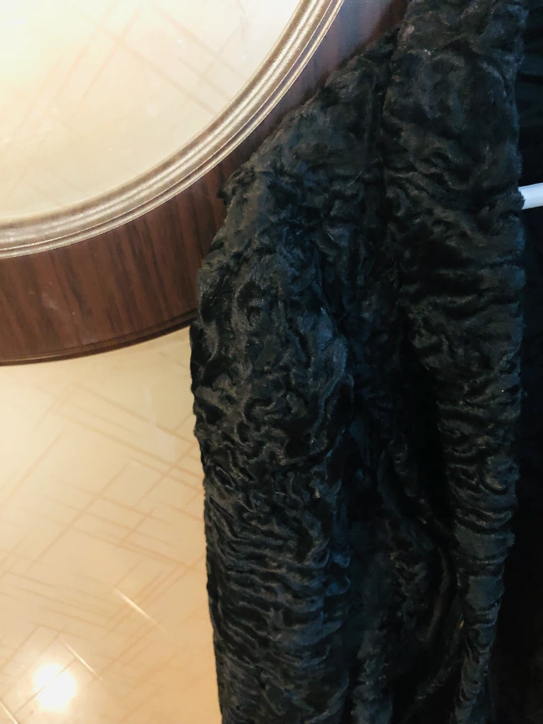 Black Faux Fur Coat - photo 2