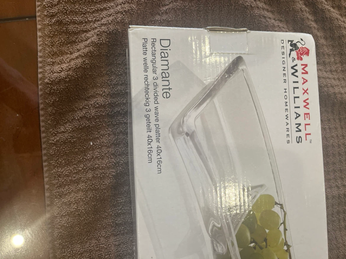 Maxwell & Williams Diamante Rectangular 3 Divided Wave Platter - photo 4