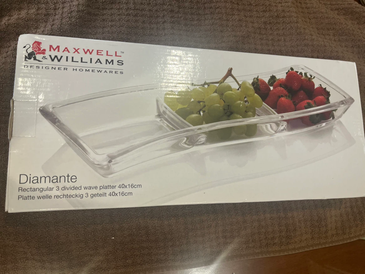 Maxwell & Williams Diamante Rectangular 3 Divided Wave Platter - photo 5
