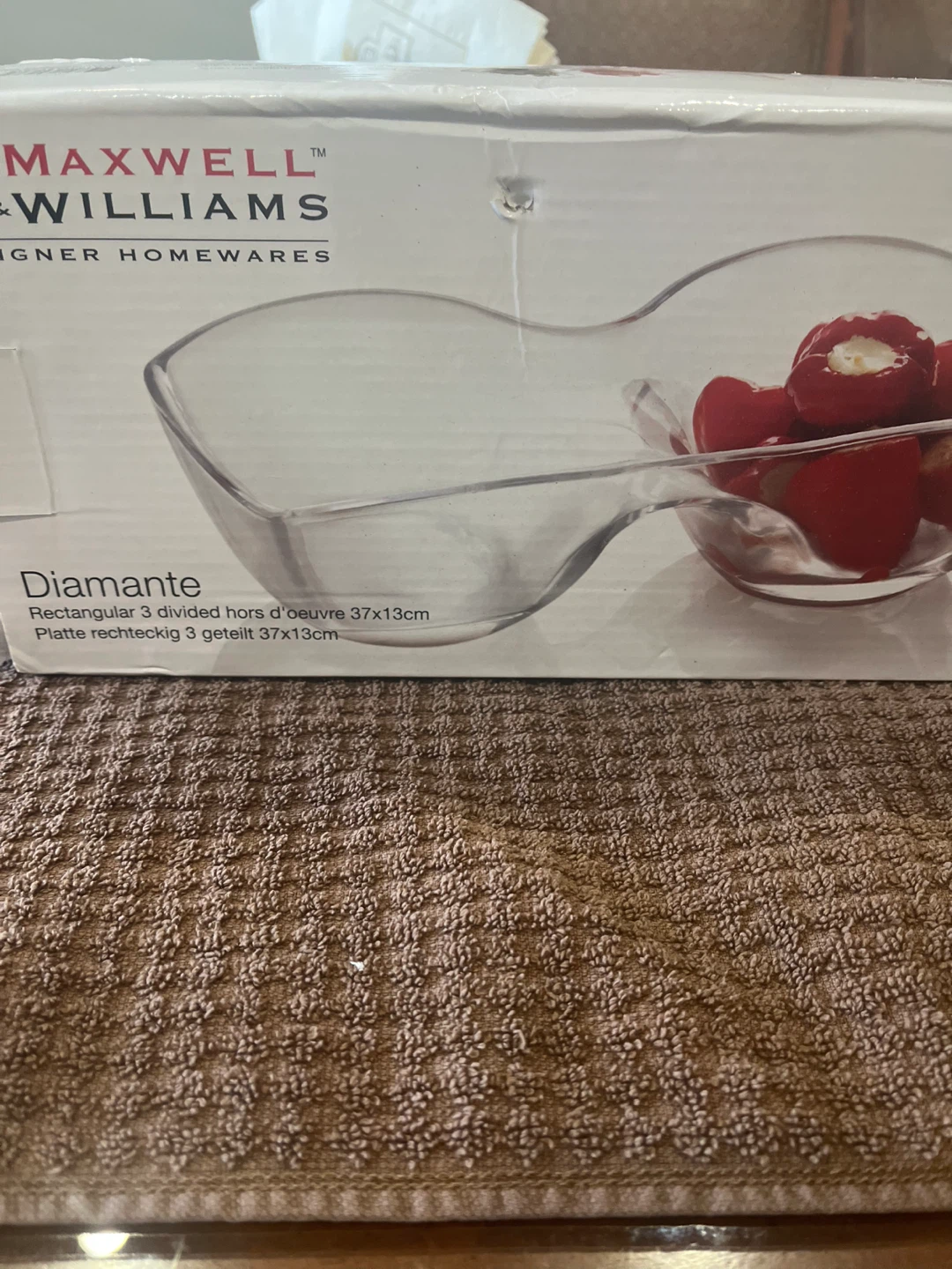 Maxwell & Williams Diamante 3-Section Serving Dish 37x13cm - photo 3
