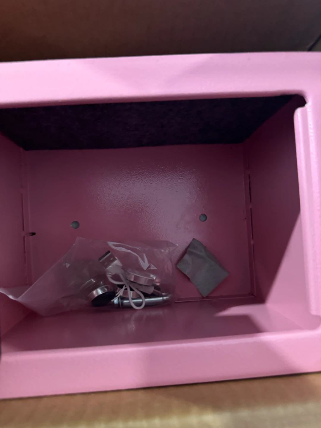 Pink Digital Lock Safe Box with Keys - photo 2