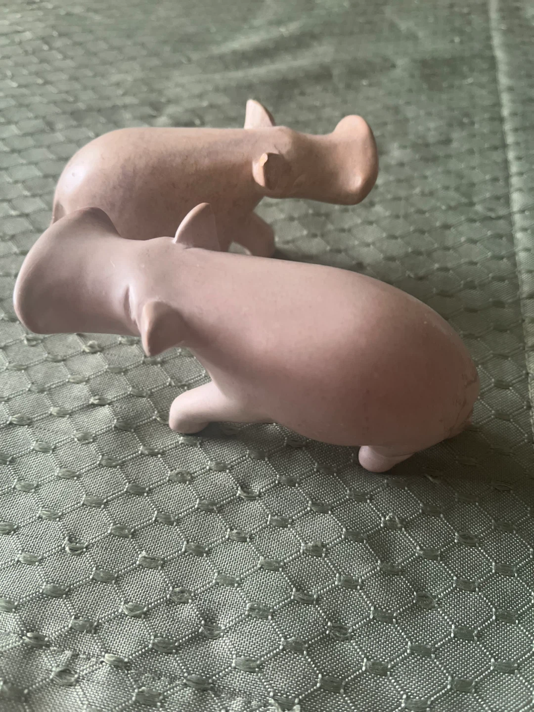 Set of 2 Stone Animal Figurines - photo 2