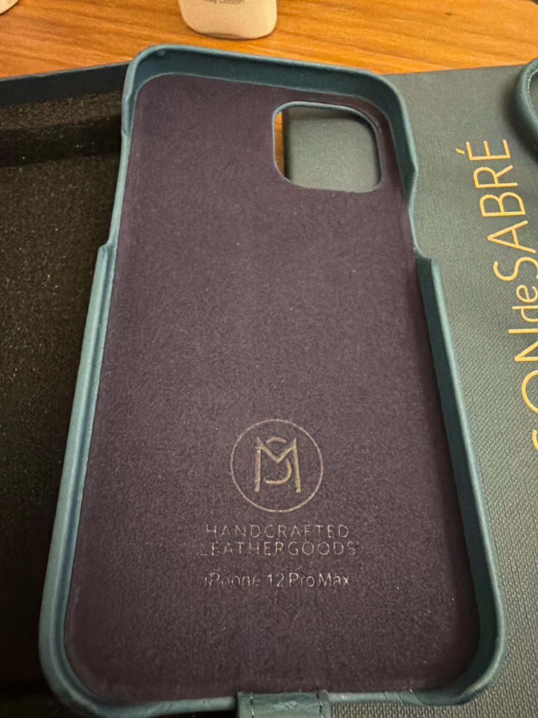 MAISON de SABRÉ Leather iPhone 12 Pro Max Phone Case - photo 2