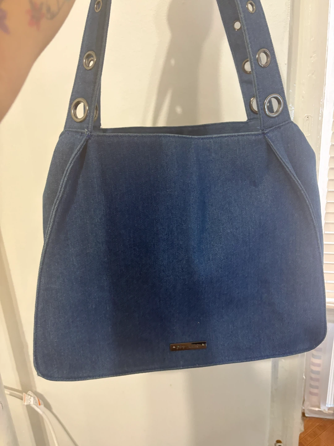 Denim Skull Shoulder Bag - photo 2