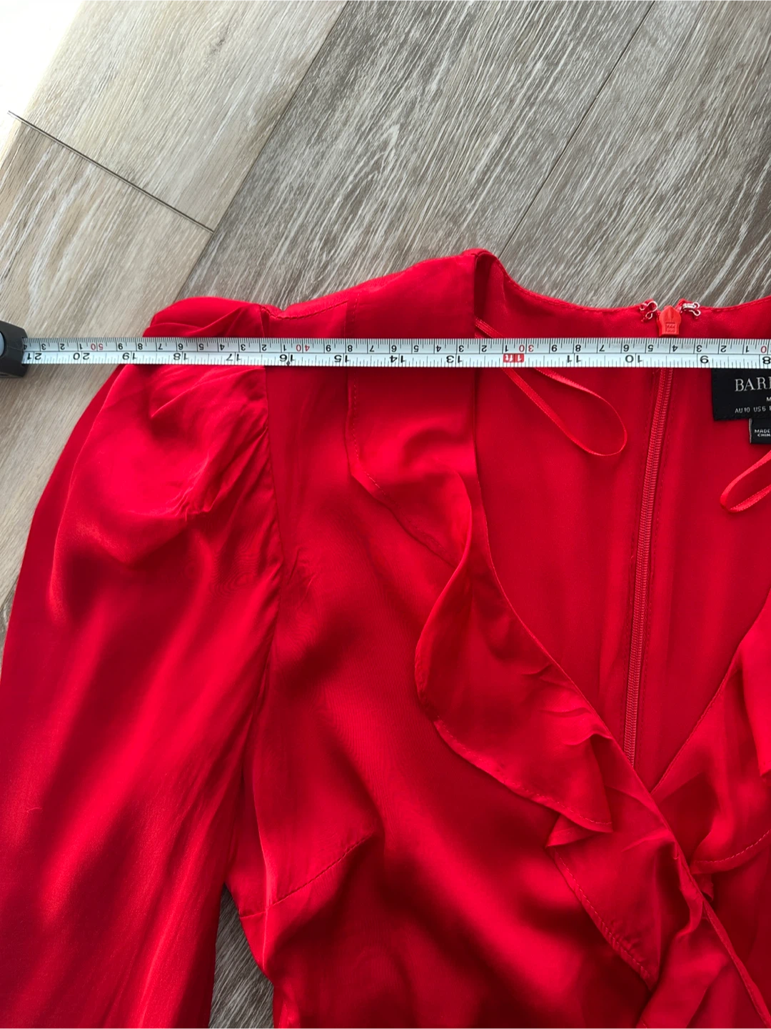 Bardot Red Wrap Dress M - photo 3