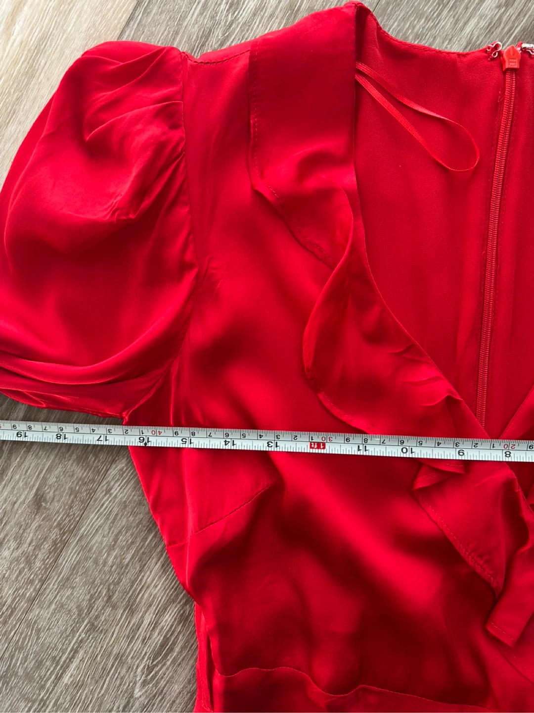 Bardot Red Wrap Dress M - photo 4