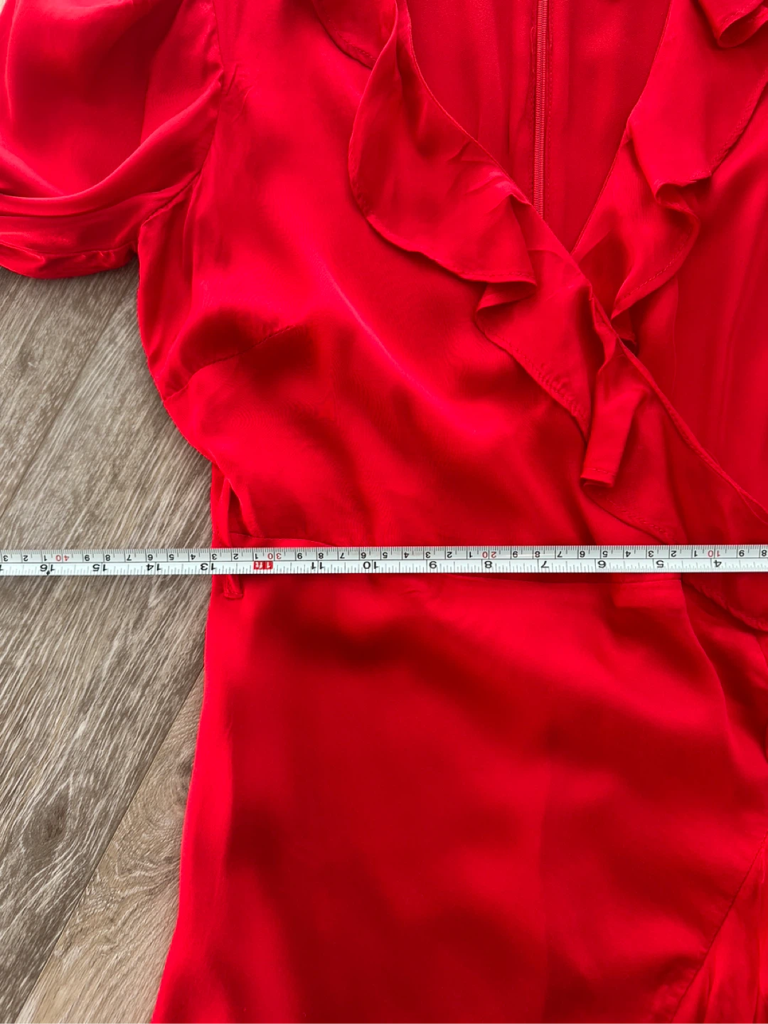 Bardot Red Wrap Dress M - photo 5