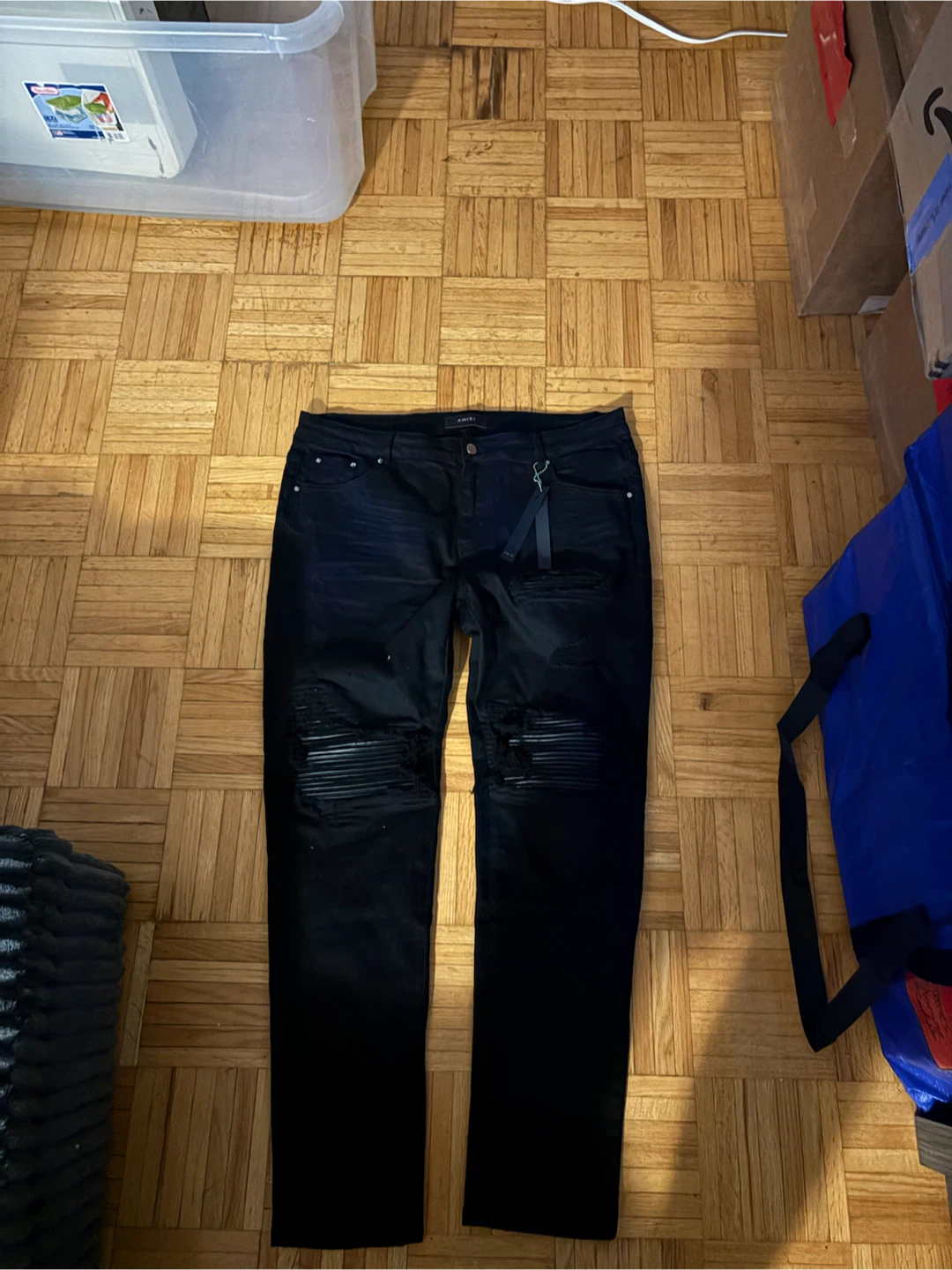 AMIRI Black Distressed Jeans Size 36