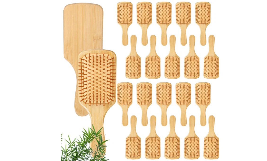 2 Wooden Hair Brushes