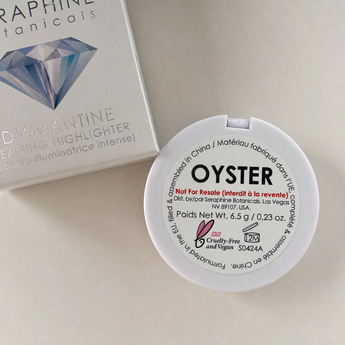 Seraphine Botanicals Diamantine Beaming Highlighter - Oyster - photo 2