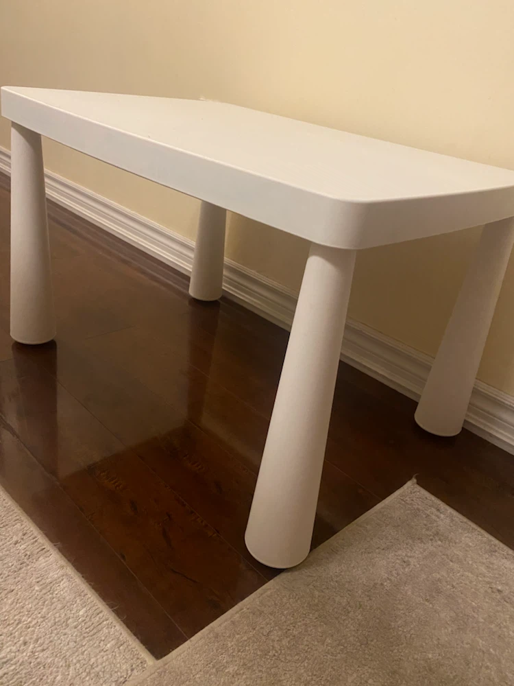 White Kids Play Table