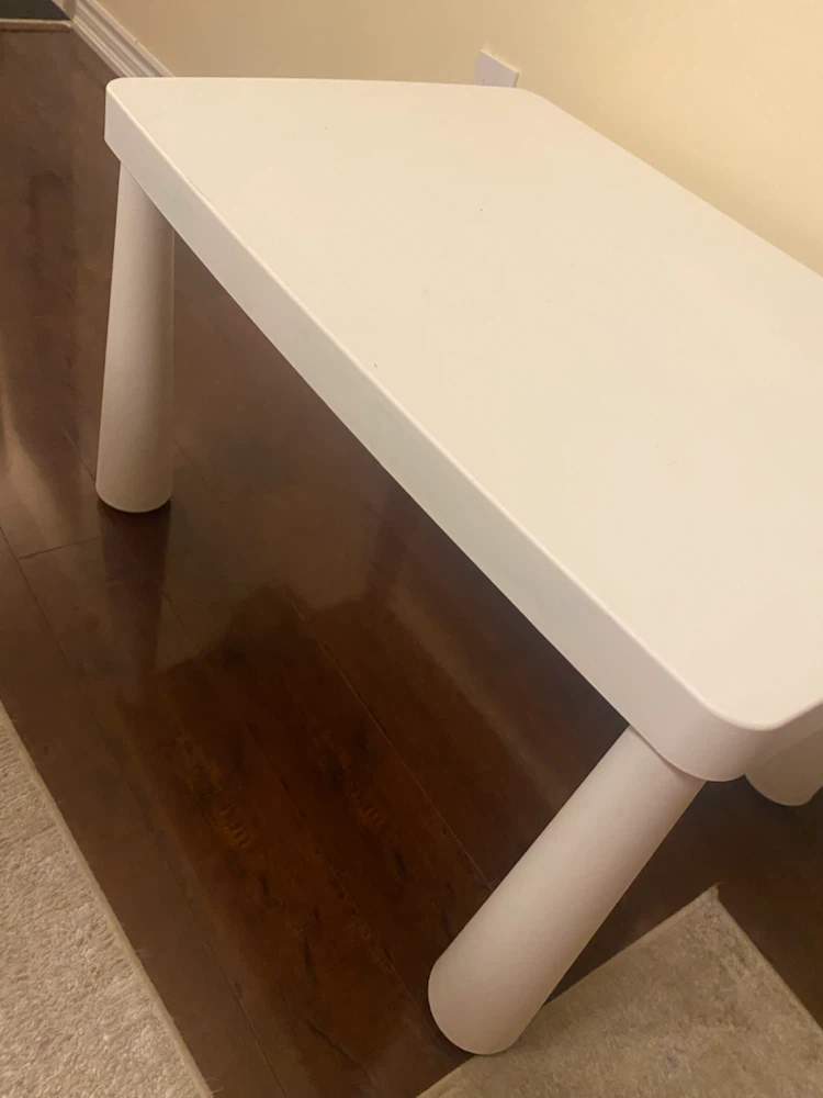 White Kids Play Table - photo 4