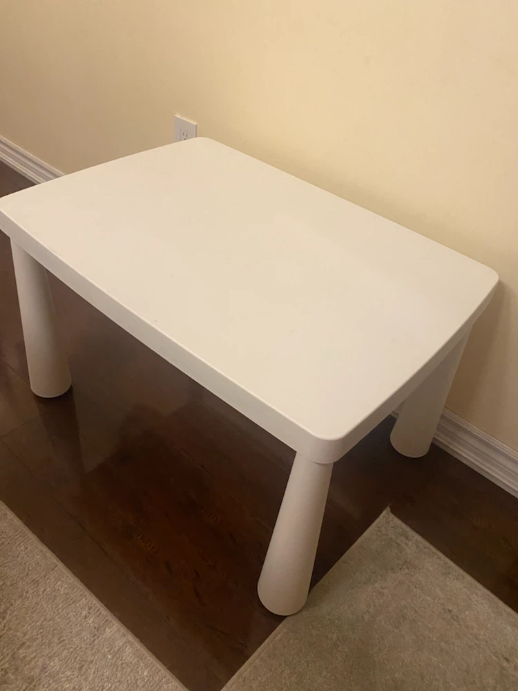 White Kids Play Table - photo 5