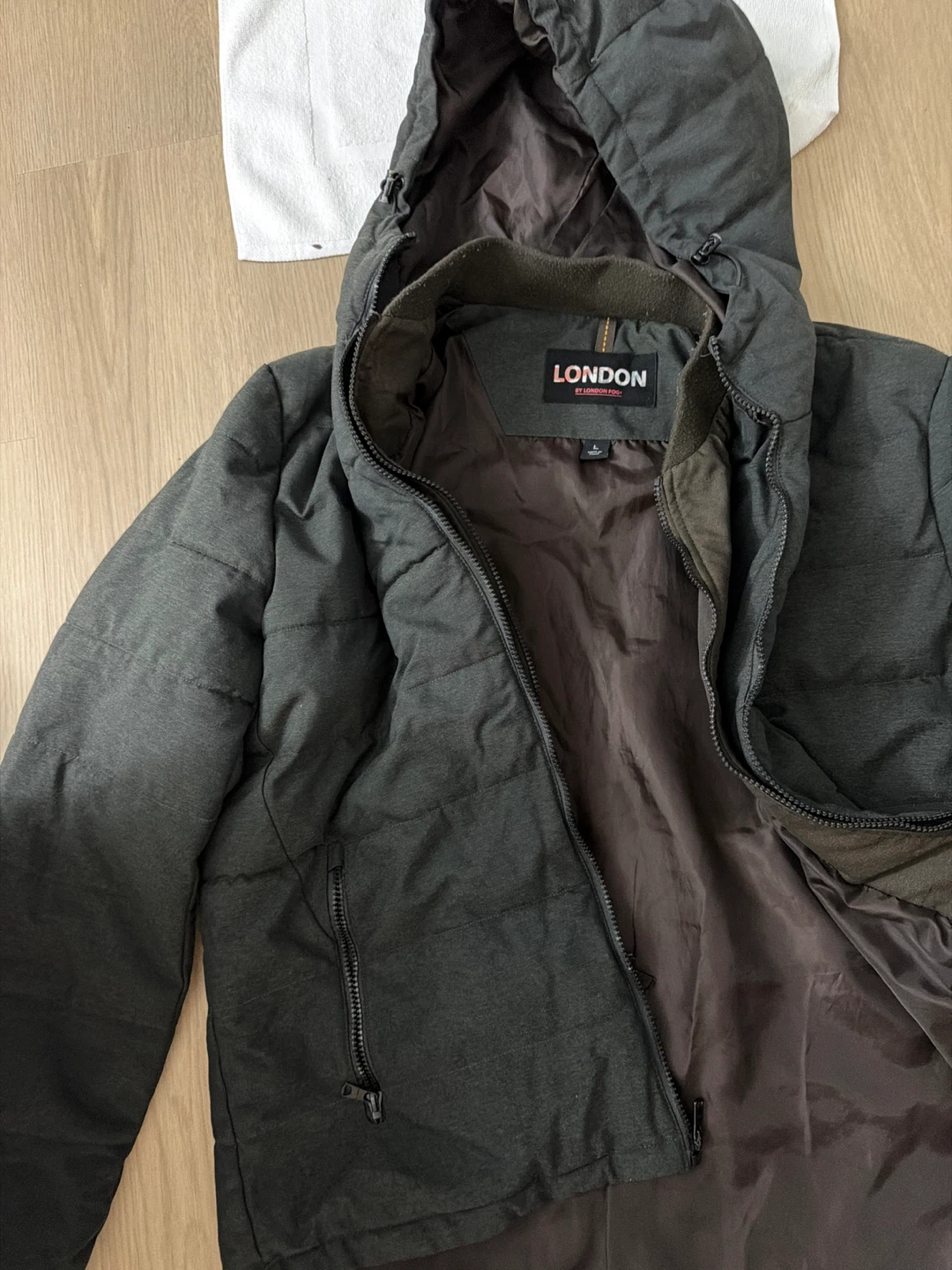 London Fog Puffer Jacket with Hood - photo 2