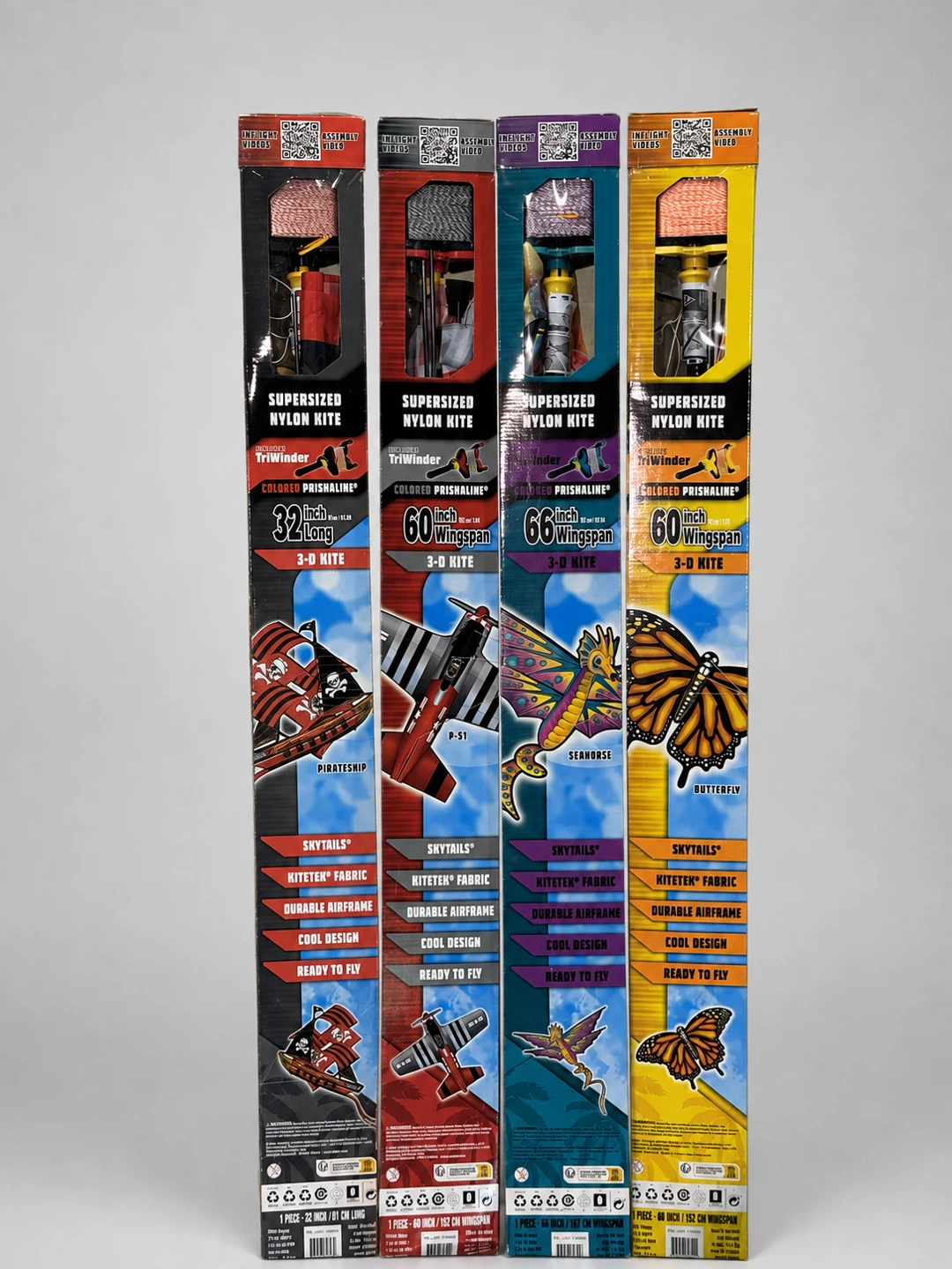 SkyTails Supersized 3D Nylon Kites – Brand New