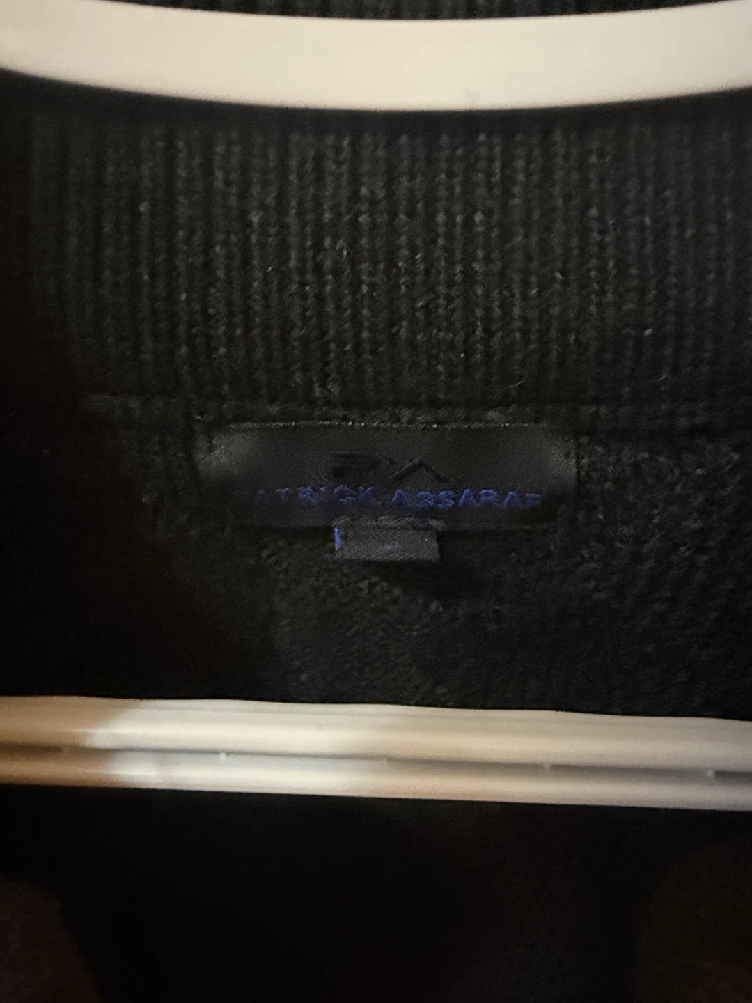 PATRICK ASSARAF Black Cable Knit Zip-Up Sweater - photo 2