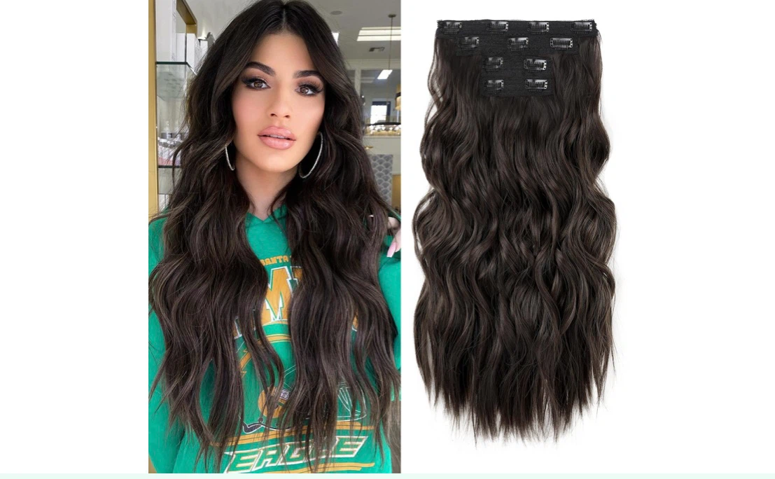 Clip-in Wavy Hair Extensions
