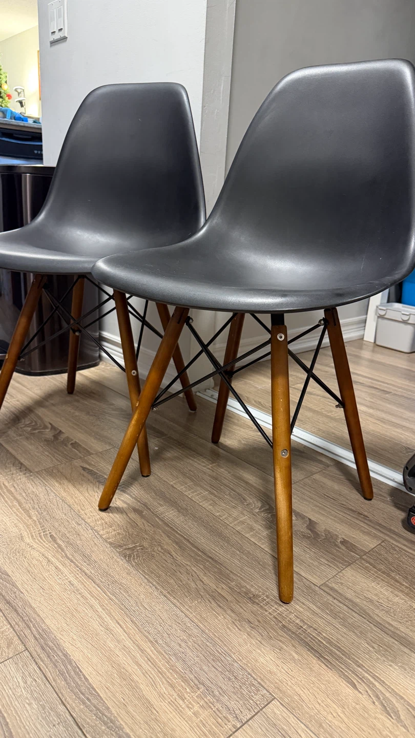 Pair of Black Dining Chairs