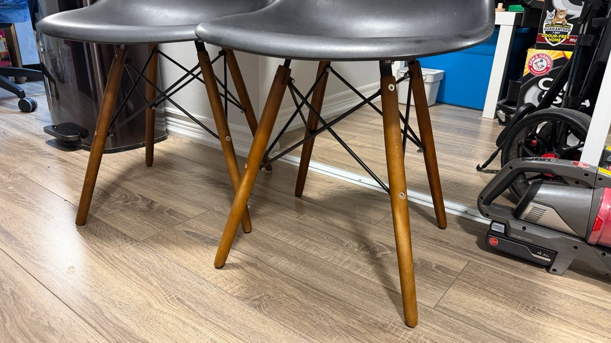 Pair of Black Dining Chairs - photo 2