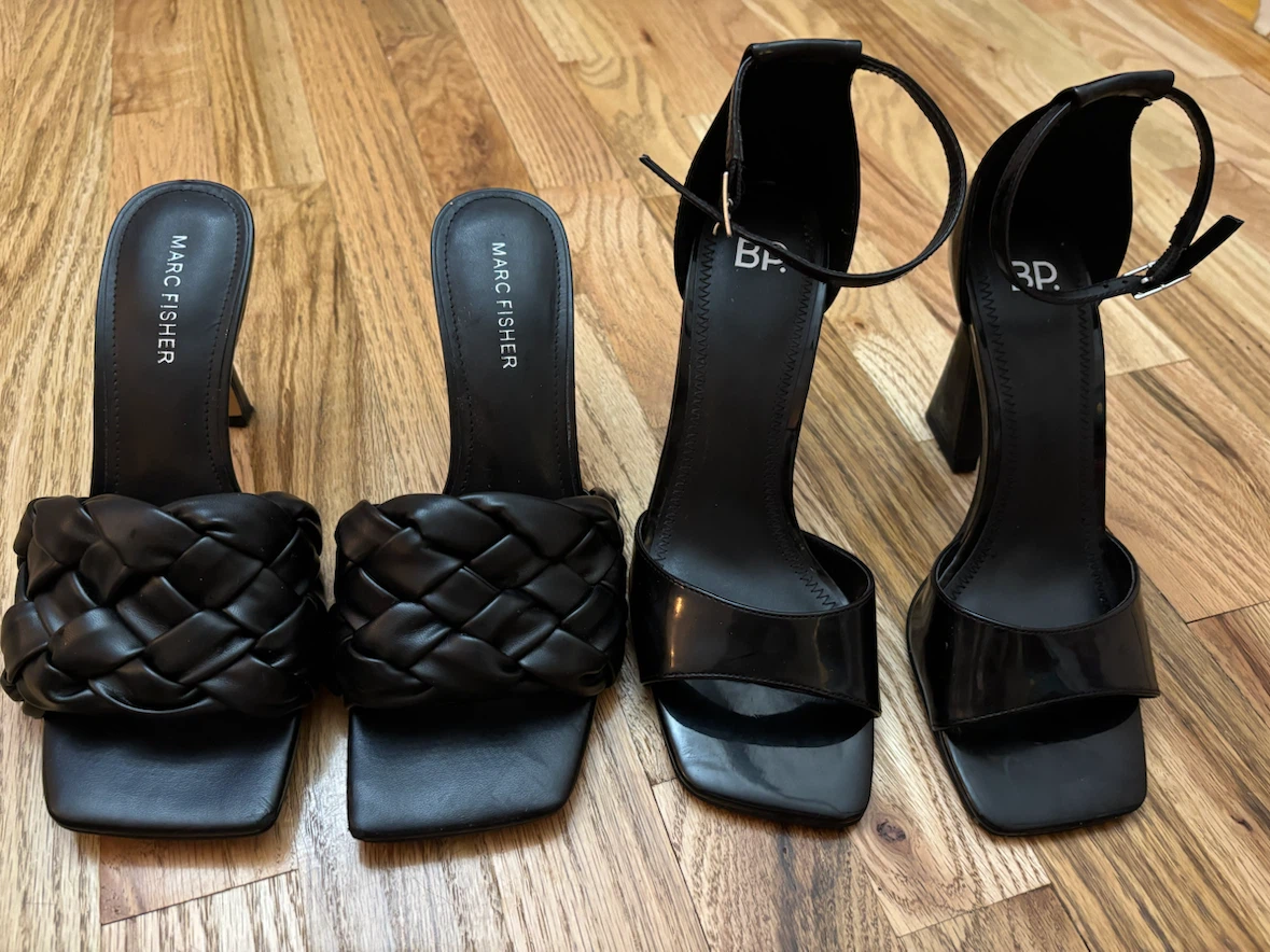 Marc Fisher Braided Slide Heels & BP. Ankle Strap Heels