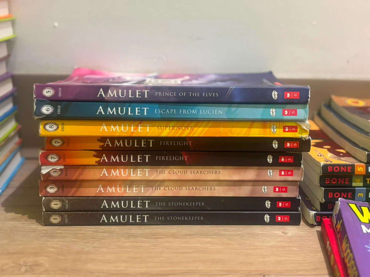 Amulet Graphic Novel Lot – 9 Books by Kazu Kibuishi