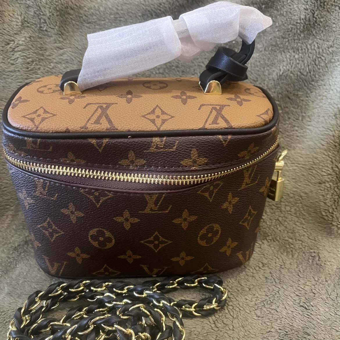 Monogram Vanity Case with Chain