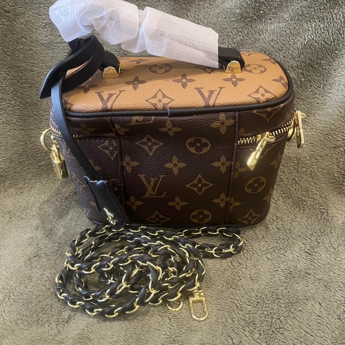 Monogram Vanity Case with Chain - photo 3