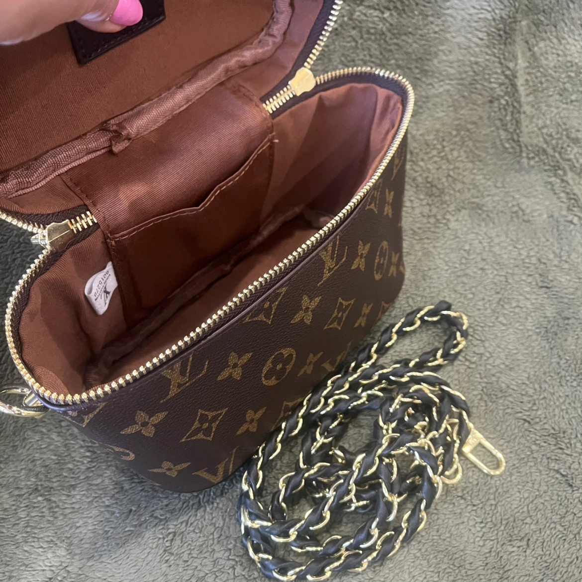 Monogram Vanity Case with Chain - photo 5