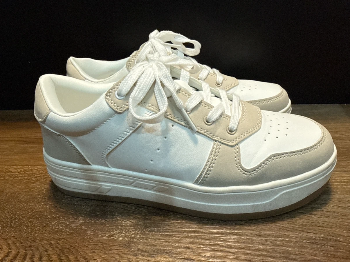 American Eagle Sneakers White/Beige Size 7.5 - photo 2
