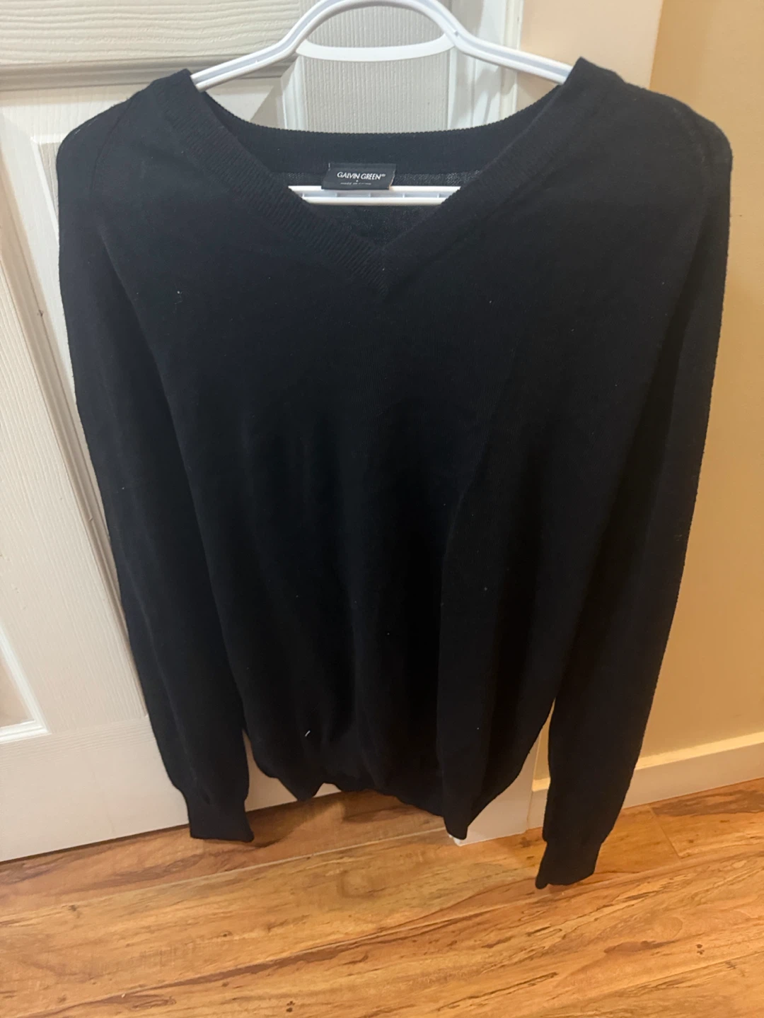 Galvin Green Black Long Sleeve Sweater