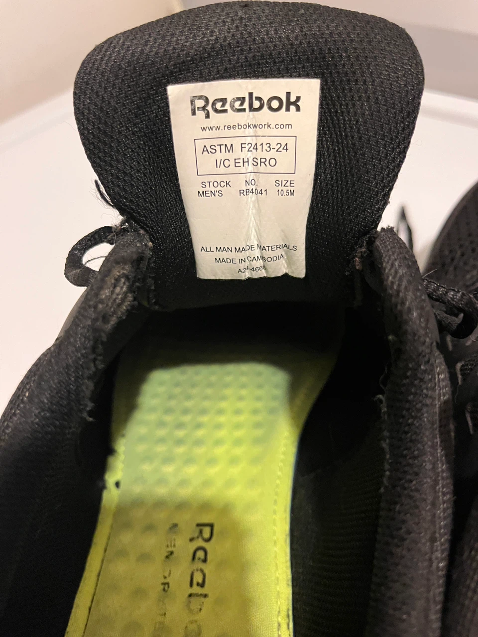 Reebok ASTM F2413-24 Work Shoes Size 10.5M - photo 5