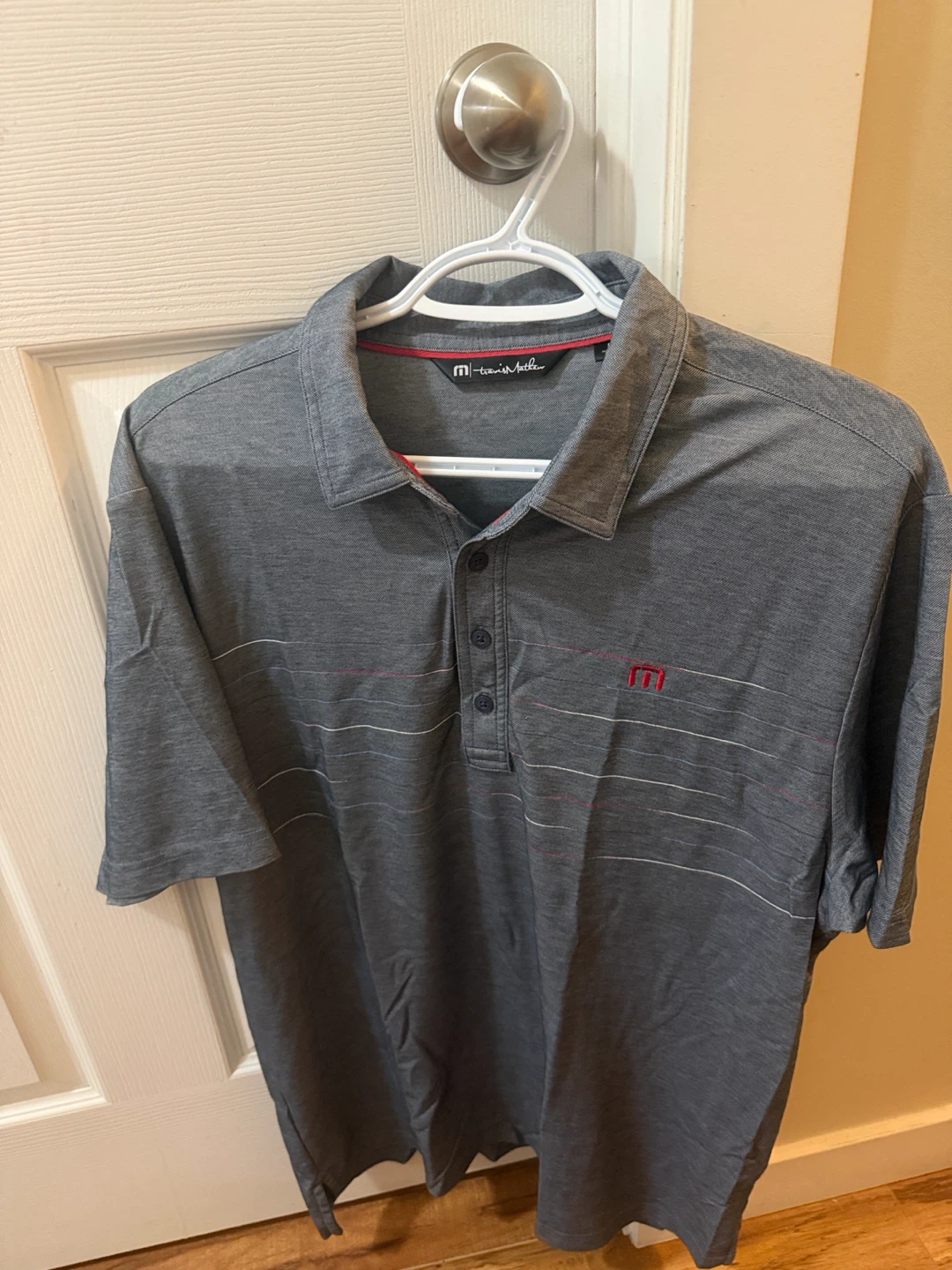 Travis Mathew Polo Shirt - Grey - Size L