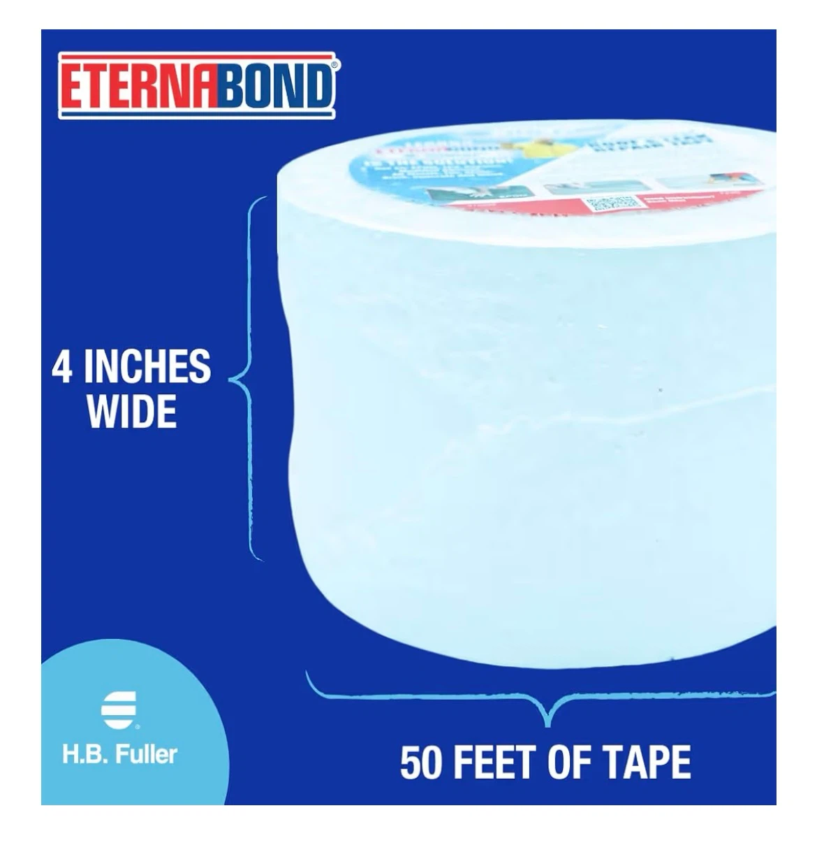 EternaBond RoofSeal White 4" x 50' Commercial - photo 2