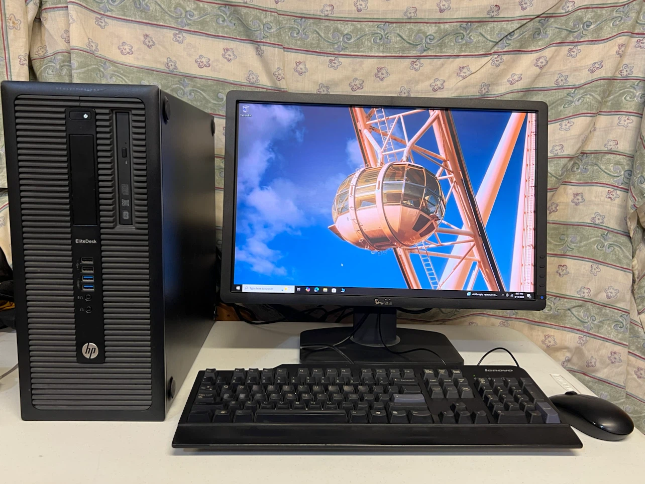 HP Desktop With Monitor, Keyboard and Mouse