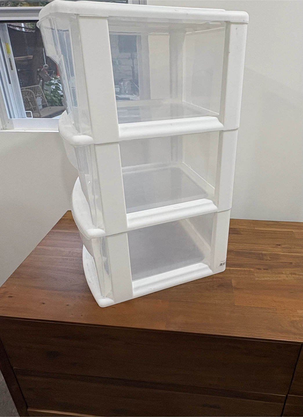 Clear 3-Drawer Storage Unit - photo 2