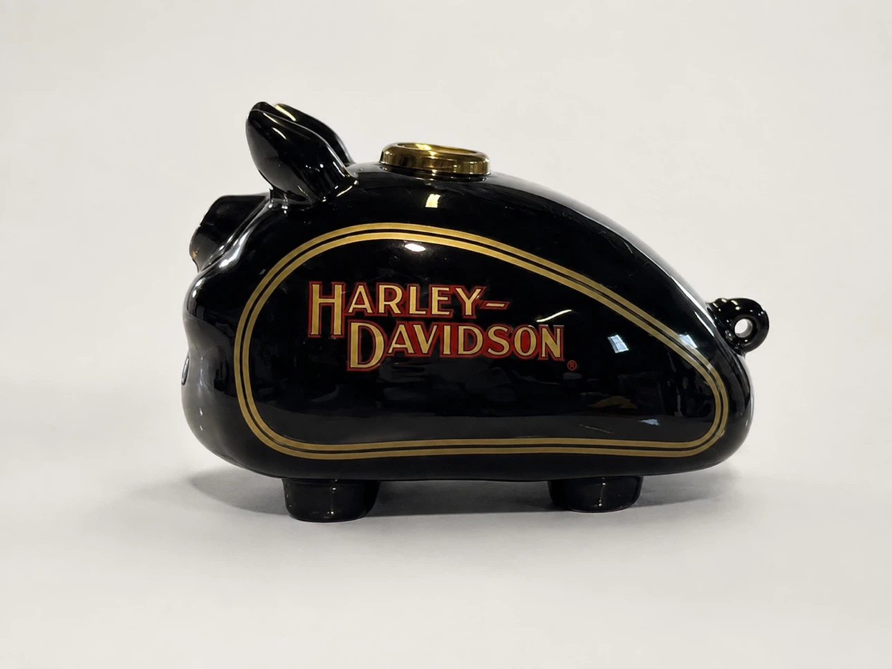 Harley-Davidson Ceramic Hog Gas Tank Piggy Bank