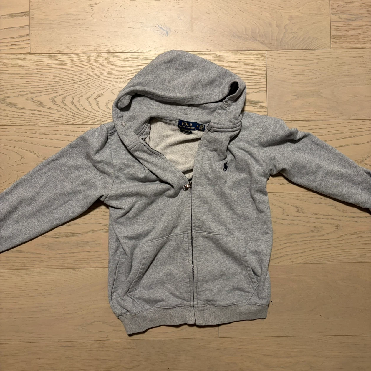 Grey Polo Ralph Lauren Zip-Up Hoodie