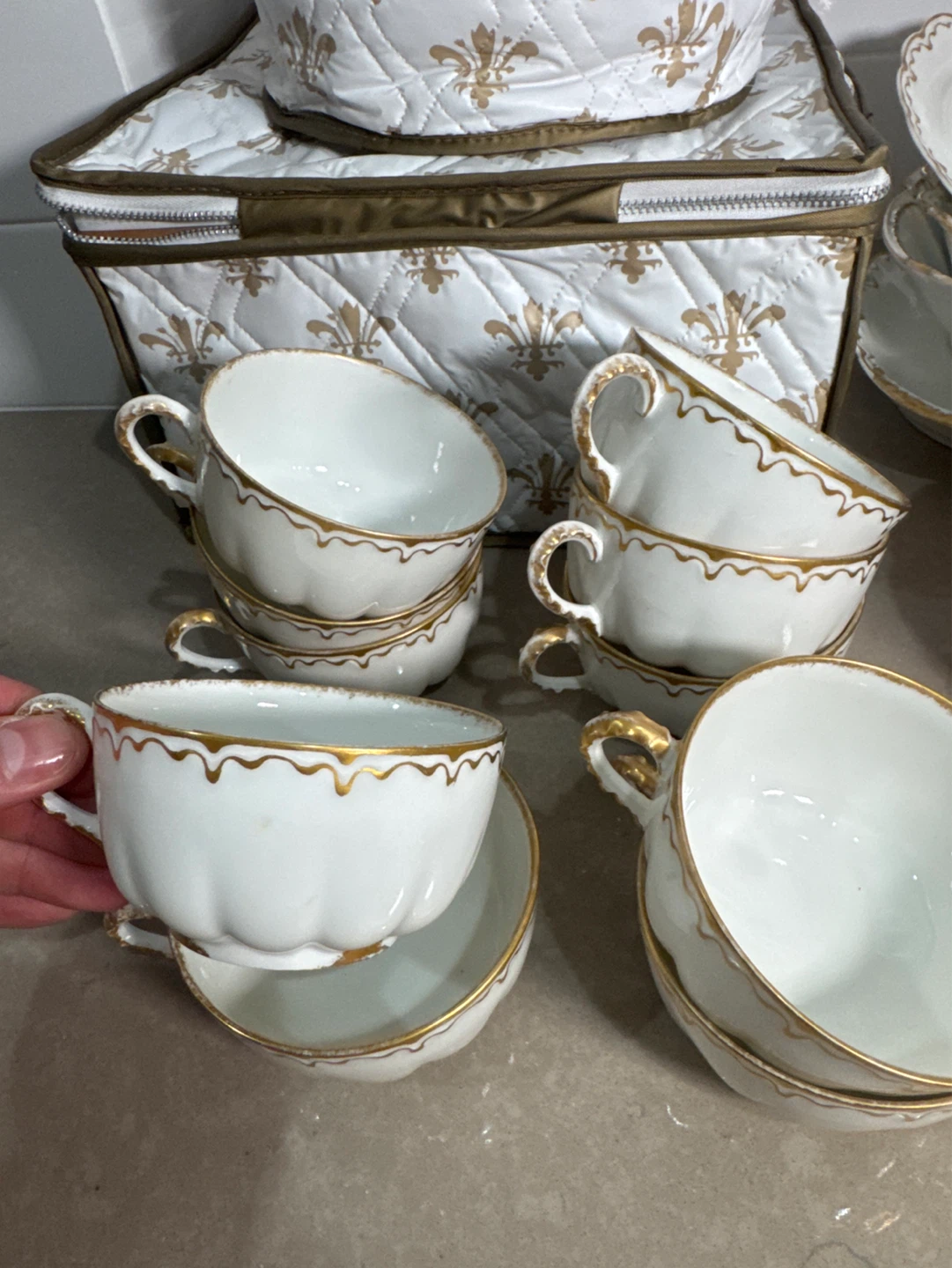 Limoges Theodore Haviland France 20 pieces and three bags - photo 3