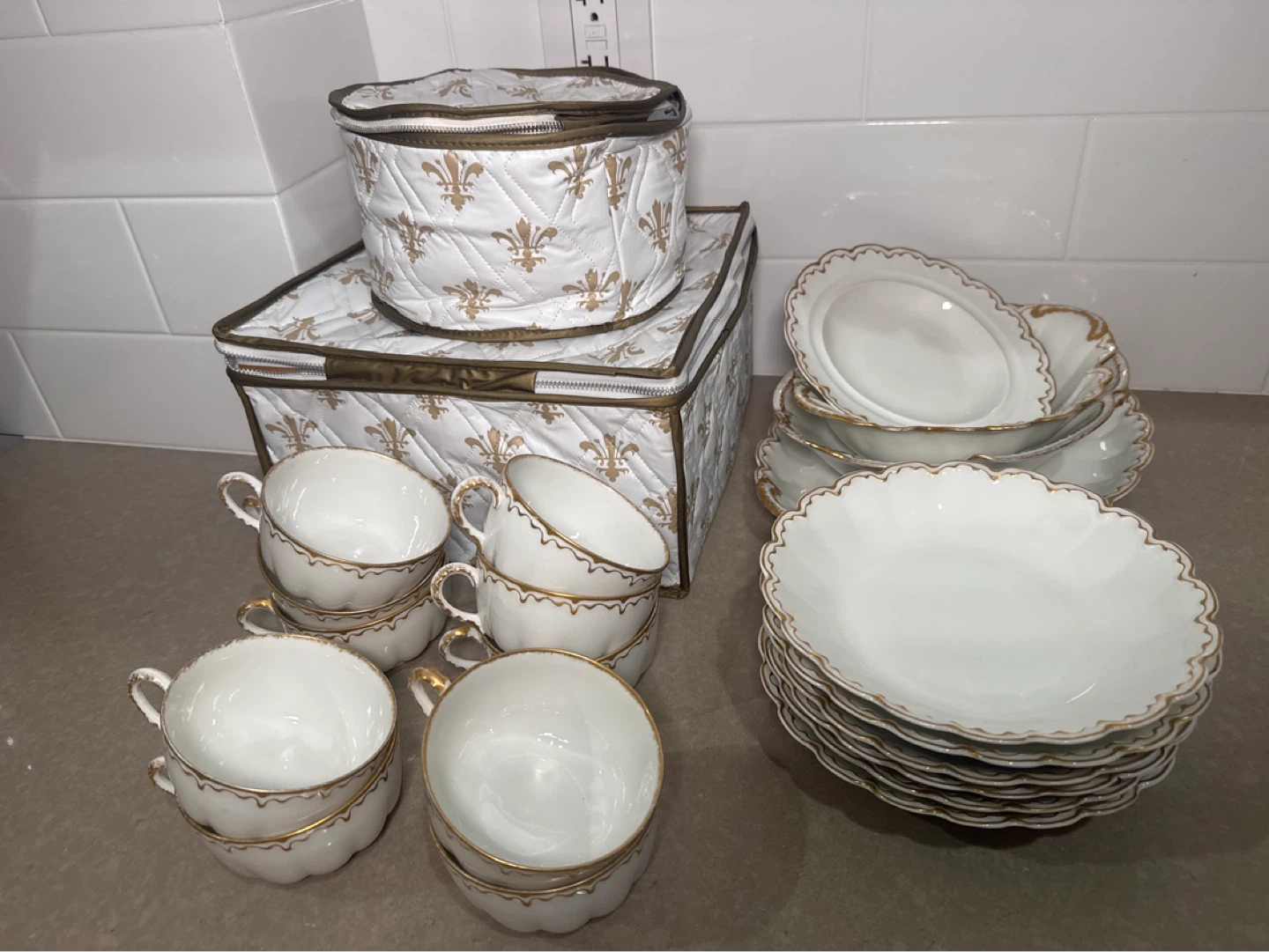 Limoges Theodore Haviland France 20 pieces and three bags