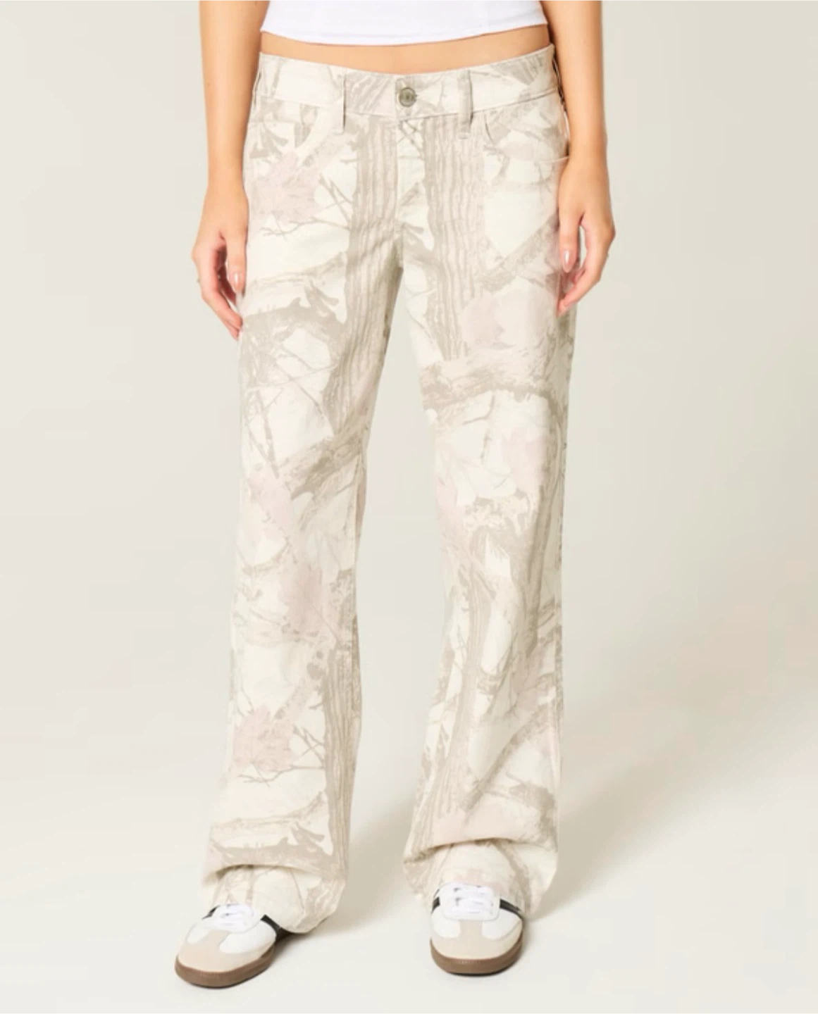 Hollister Low-Rise Baggy Jeans - Camo Print - Size W23 - photo 5