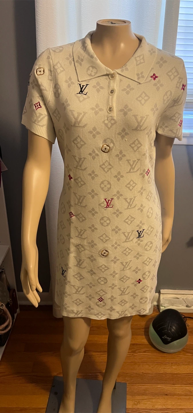 Louis Vuitton Monogram Knit Polo Dress