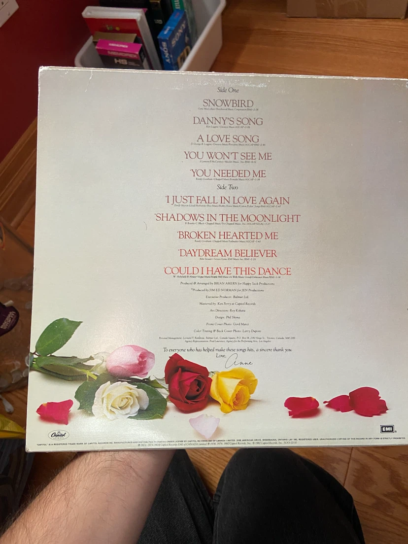 Anne Murray Greatest Hits Vinyl Record - photo 2