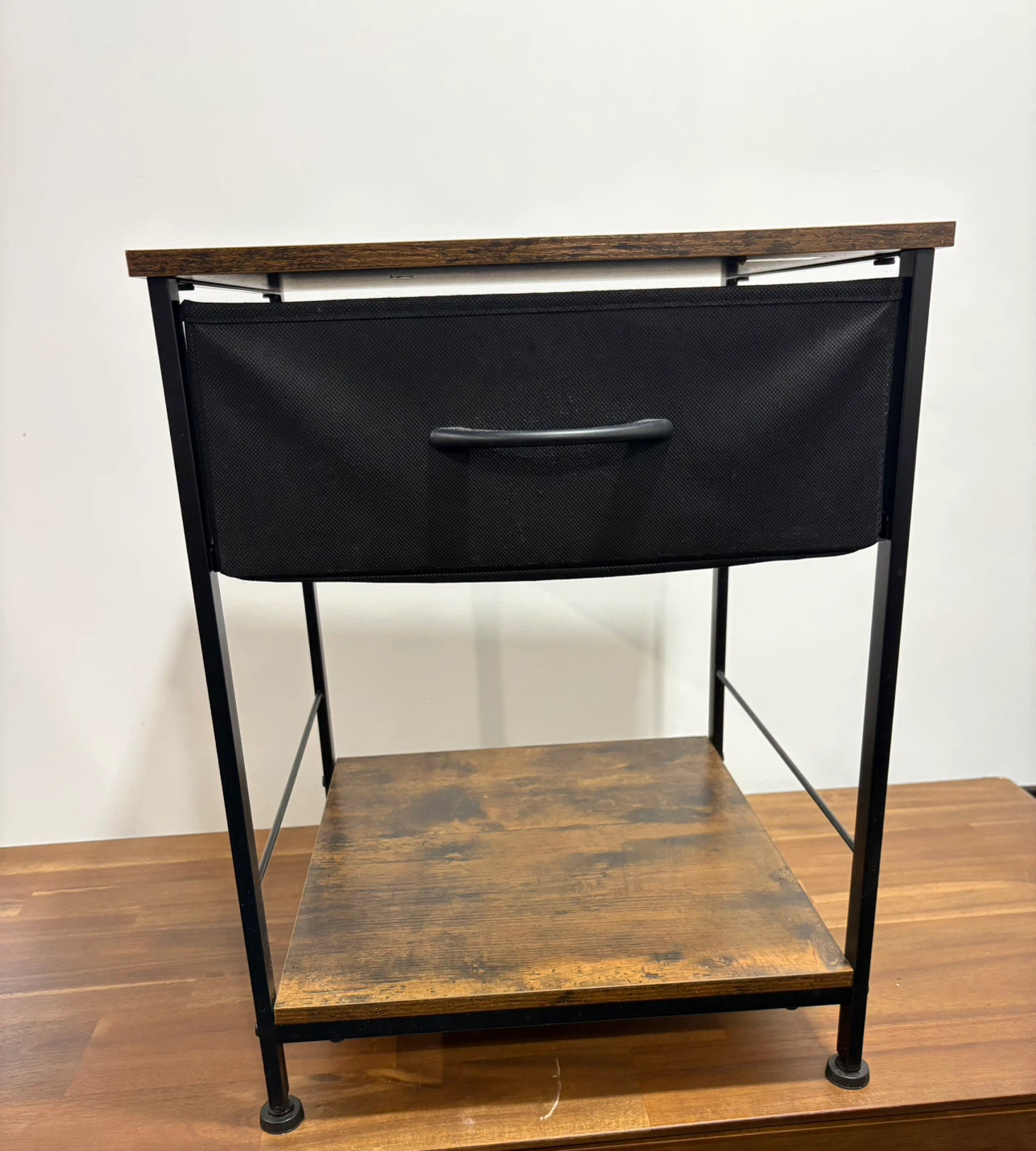 Nightstand with Fabric Drawer