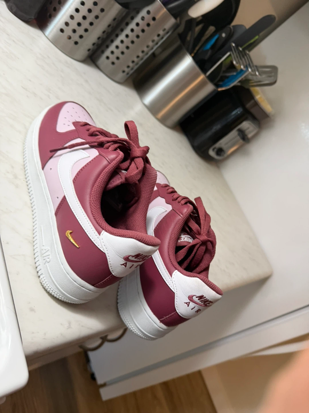 Nike Air Force 1 Low - Burgundy & Pink - photo 3