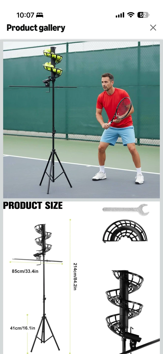 Adjustable Portable Tennis Ball Launcher - photo 3
